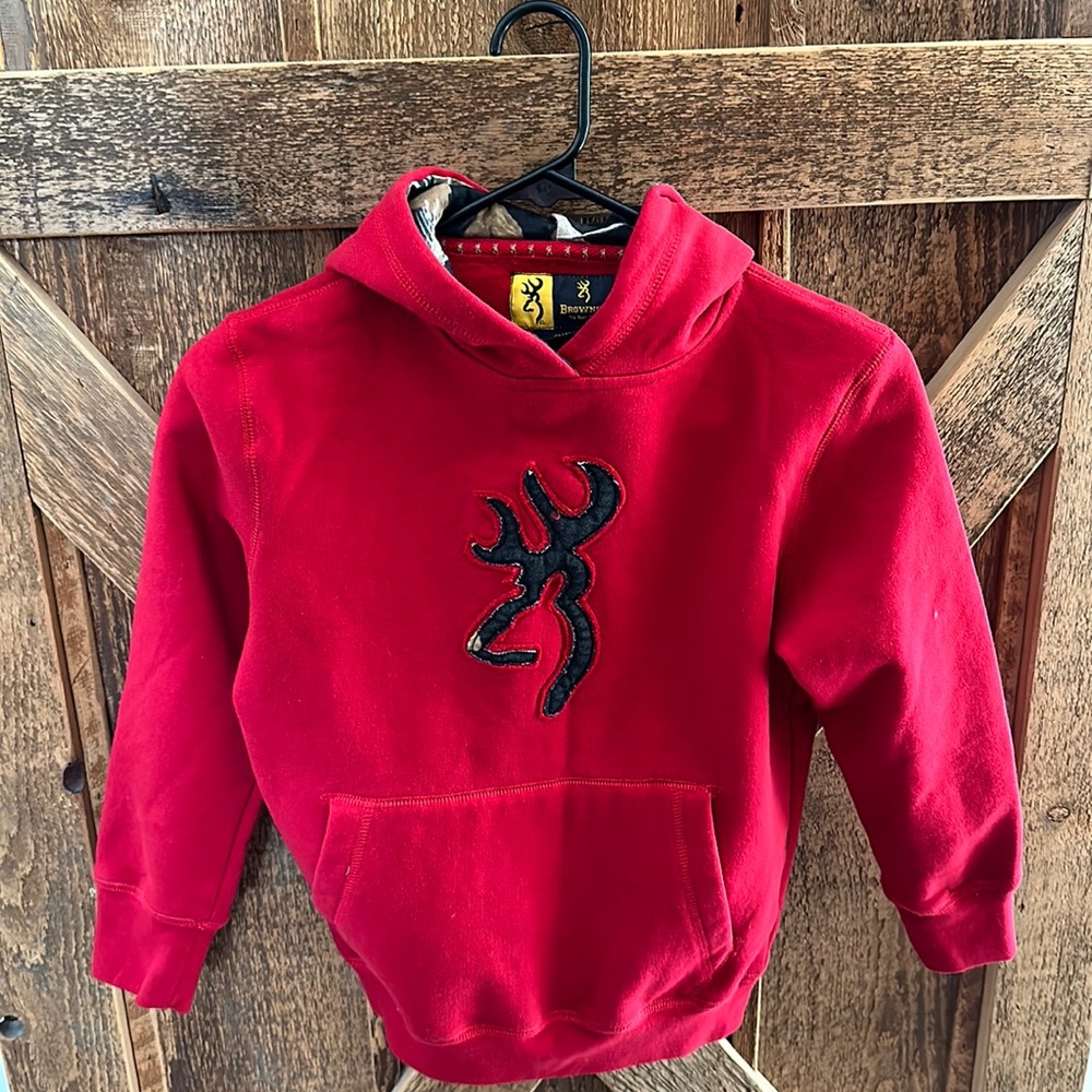 Browning small children’s hoodie. Worn Once.  Feels brand new.